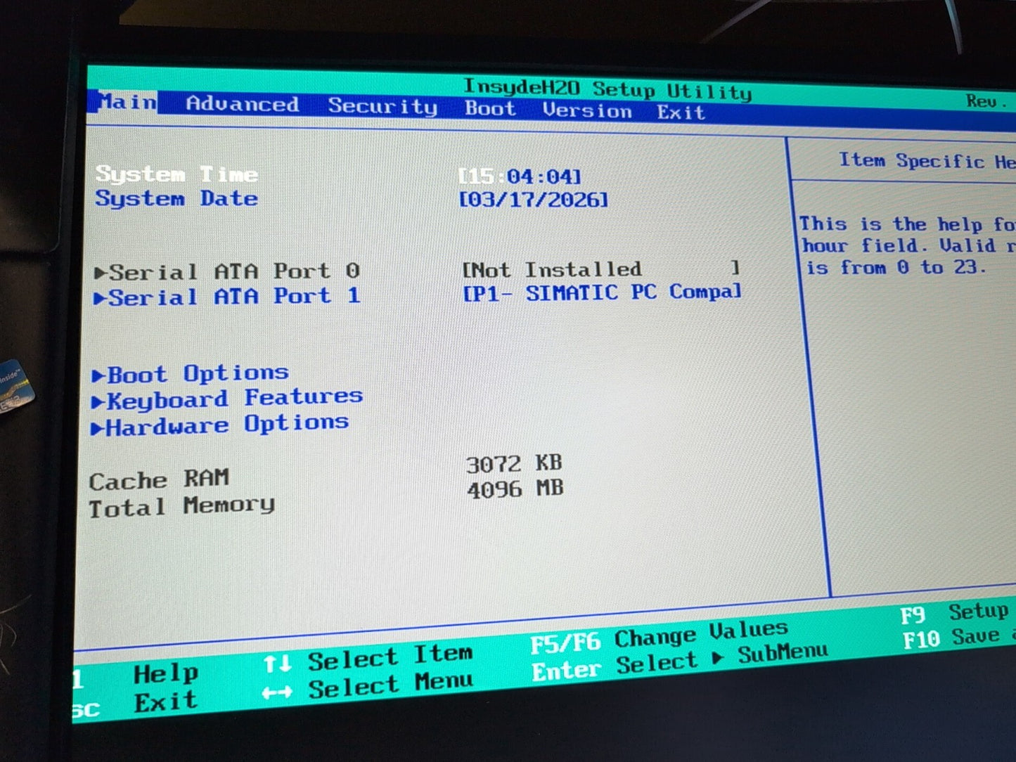 🔥 SIEMENS SIMATIC MICROBOX PC IPC427C 6ES7647-7BE40 W/8GB CF CARD C2D CPU/4GB -