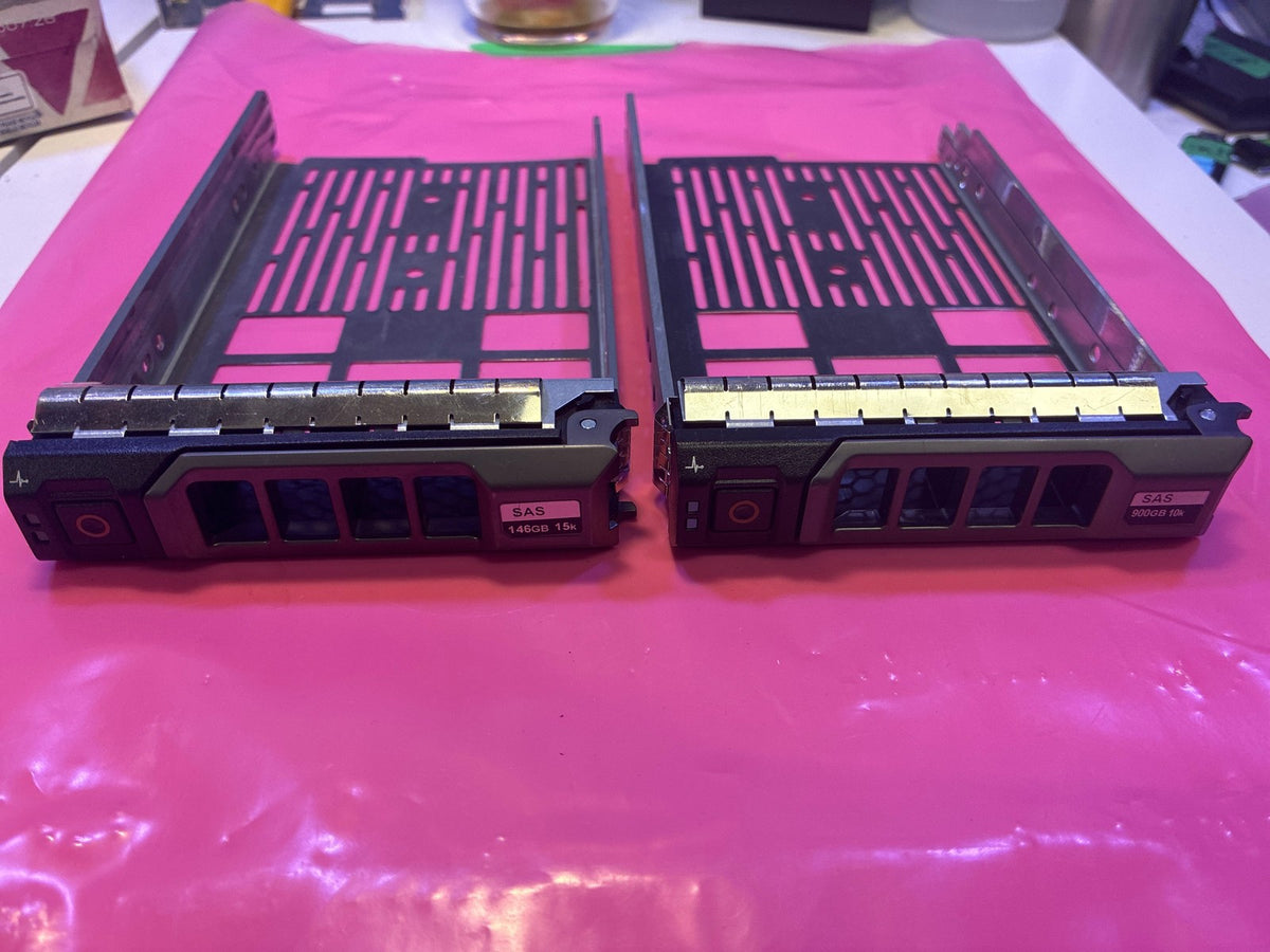 Set of 2 🔥 Dell 3.5" SAS/SATA Hard Drive Caddy Tray F238F PowerEdge + screws