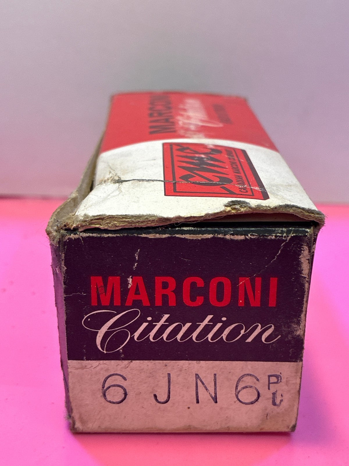 🔥 Marconi Citation 6JN6 Vacuum Tube NOS Vintage Canadian Marconi Original Box