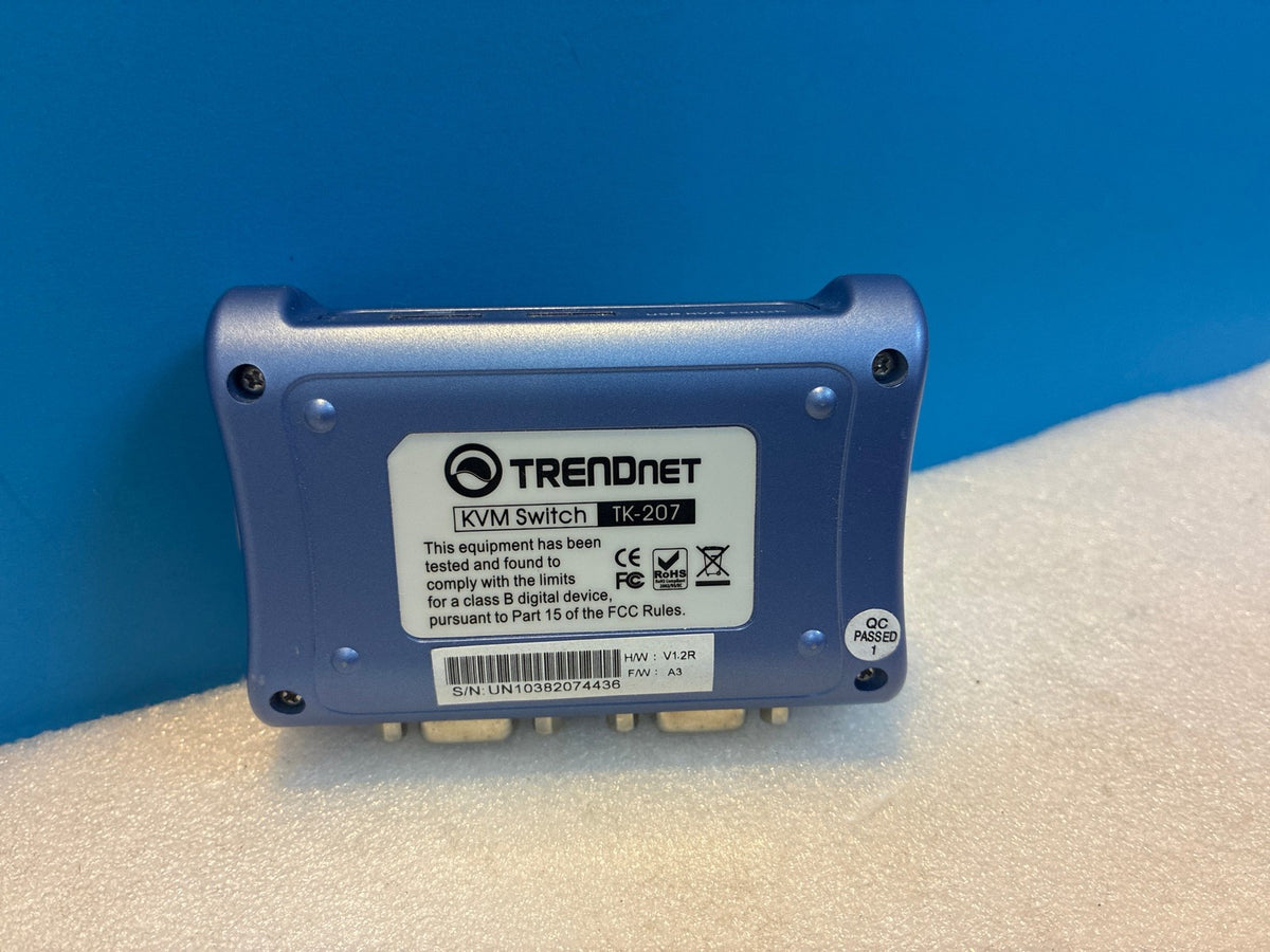 🔥 TRENDnet TK-207 2-Port USB KVM Switch VGA Blue