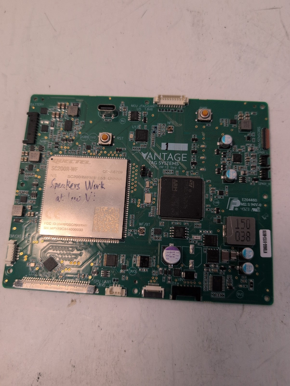 🔥 Vantage Tag Systems VT06GG PCB Board SC200R-WF Smart Module -