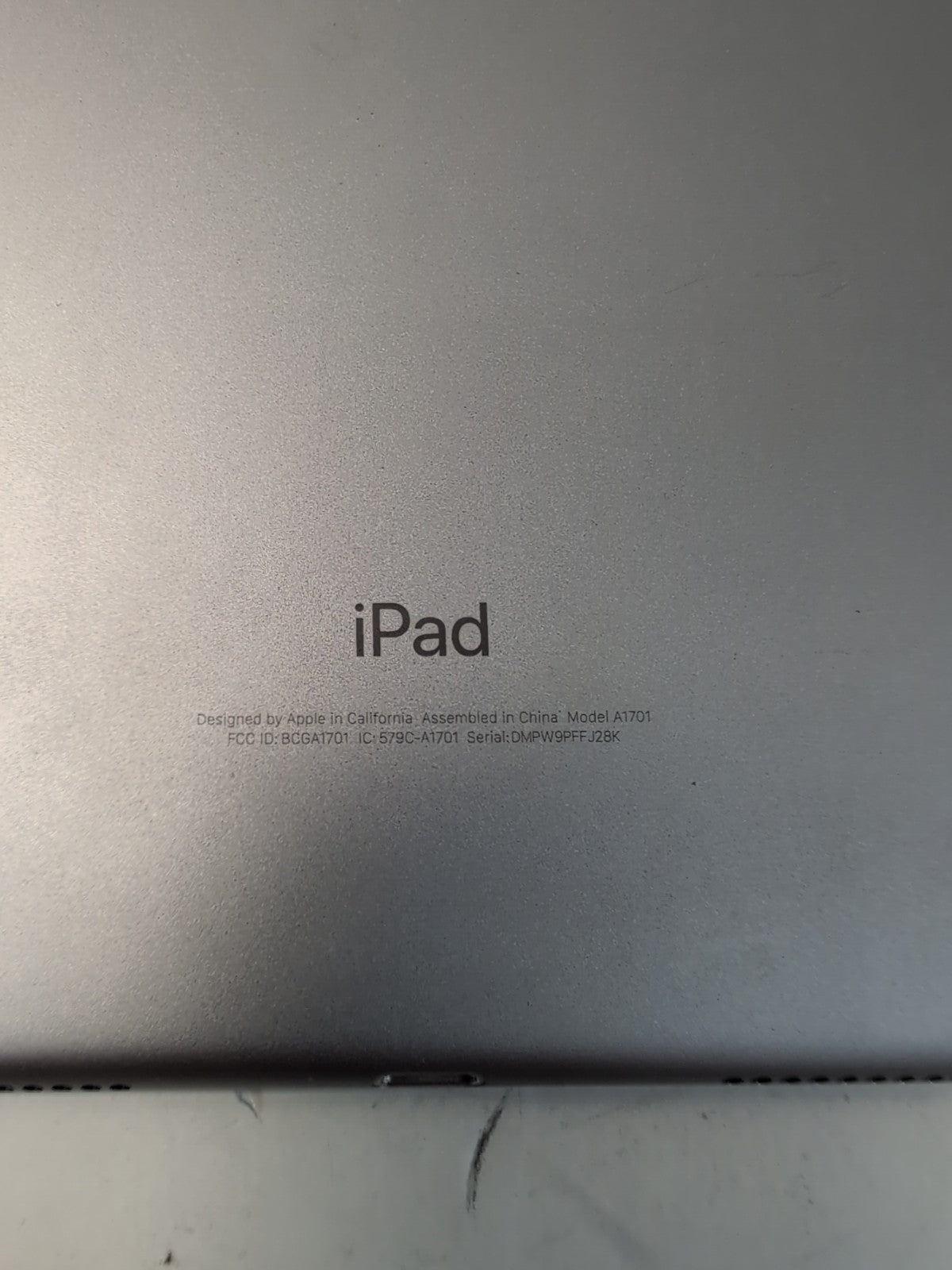 🔥 Apple iPad Pro 1st Gen 10.5" A1701 64GB Tablet WiFi Space Gray Working  -