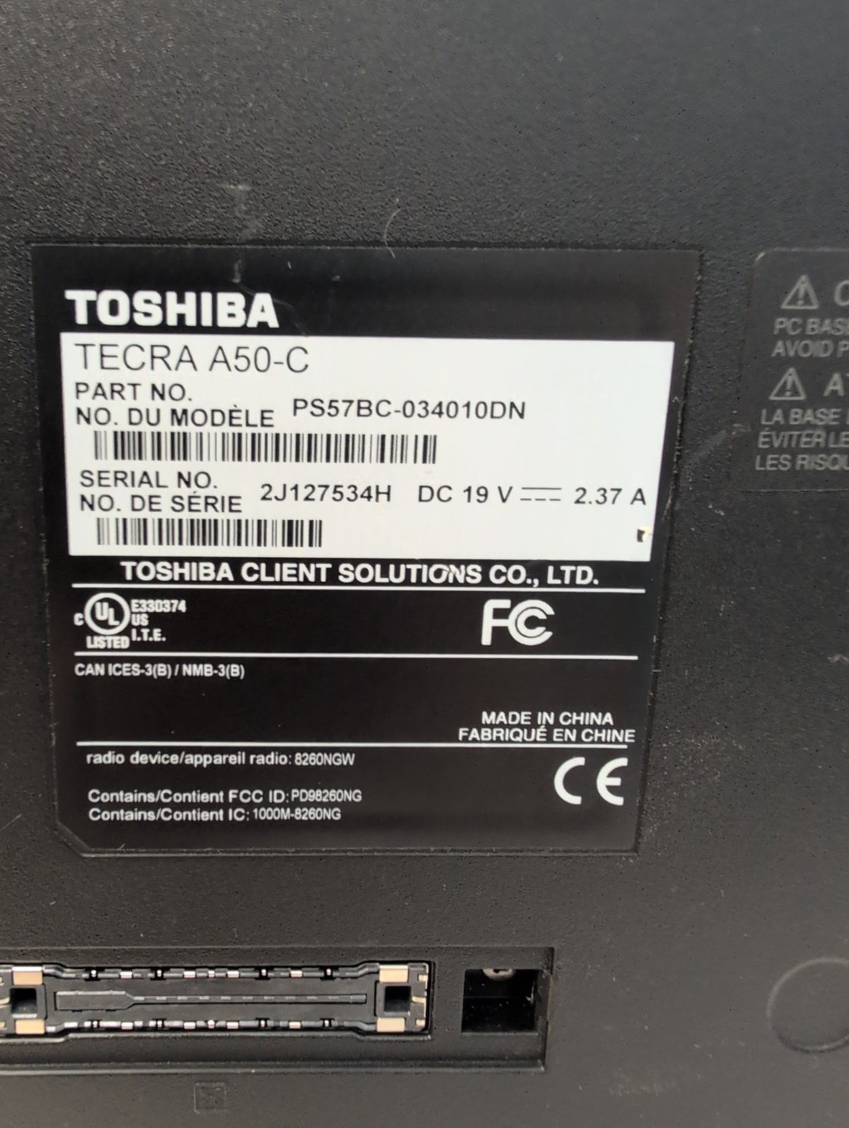 🎸 Toshiba Tecra A50-C 15.6" Laptop i7-6600U /8GB RAM /500GB HDD/Windows10 Pro