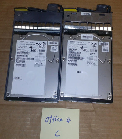 2 x NetApp 17R6348 HUS103014FLF210 147GB 10K Fiber HD HDA REV A w/Tray108-00030