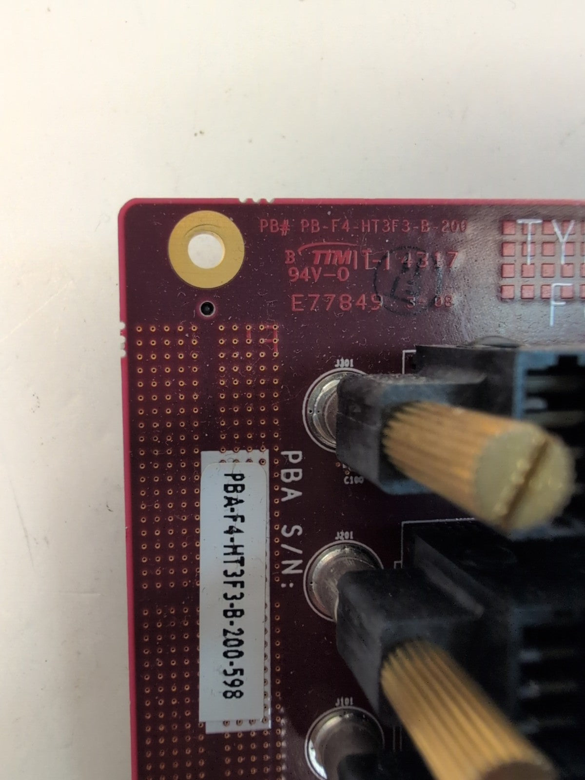 Intel NVM Solutions Type B Prototype Test Interposer PB-F4-HT3F3-B-200 + cable -