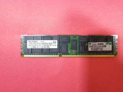 - Elpida EBJ17RG4EAFD-DJ-F 16GB PC3L DDR3 10600R Server Memory HP 628974-081