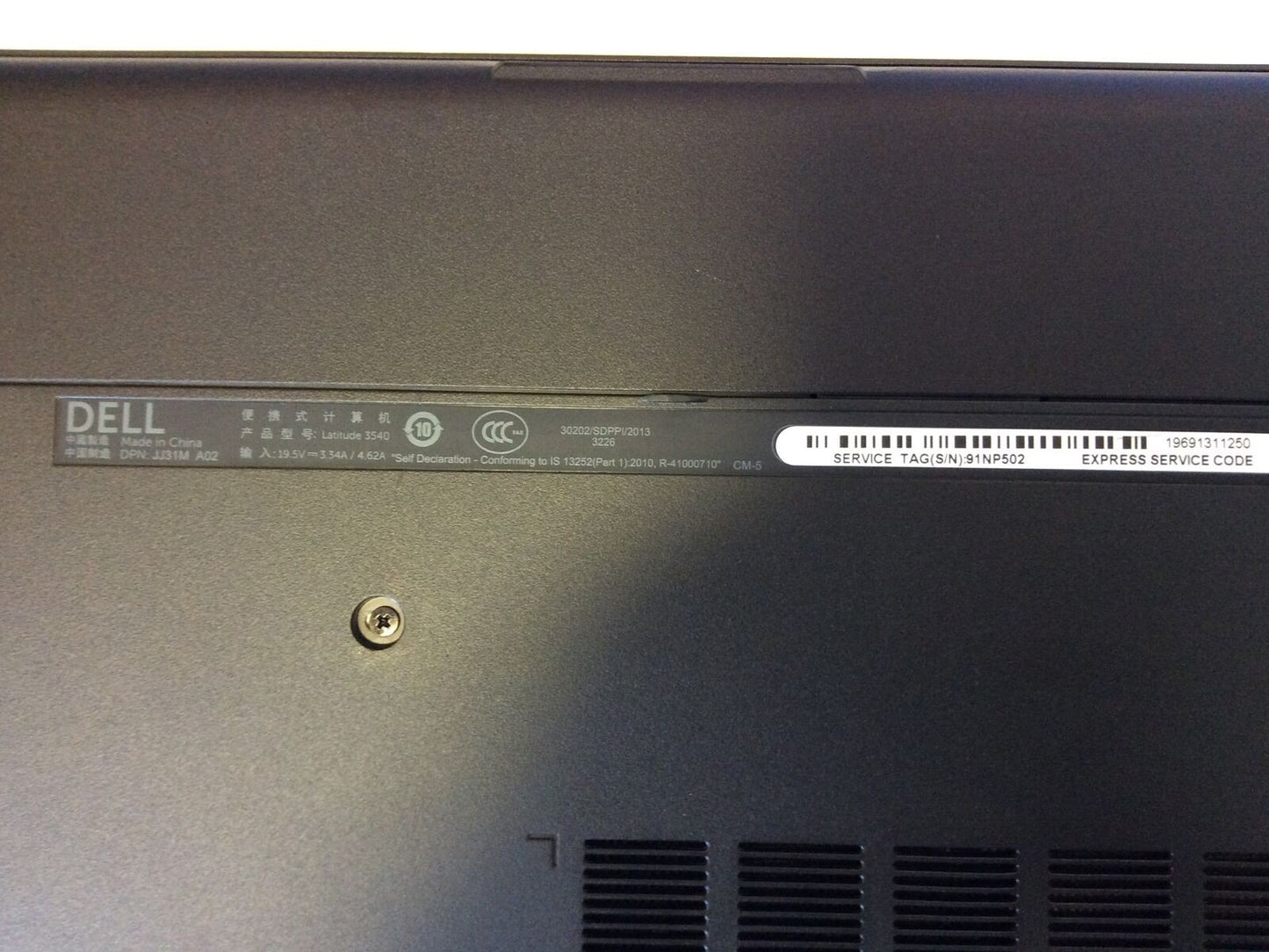 DELL Latitude 3540 15.5"Laptop Intel i3-4030u 1.9GHz 8GB RAM 1TB HDD Win10
