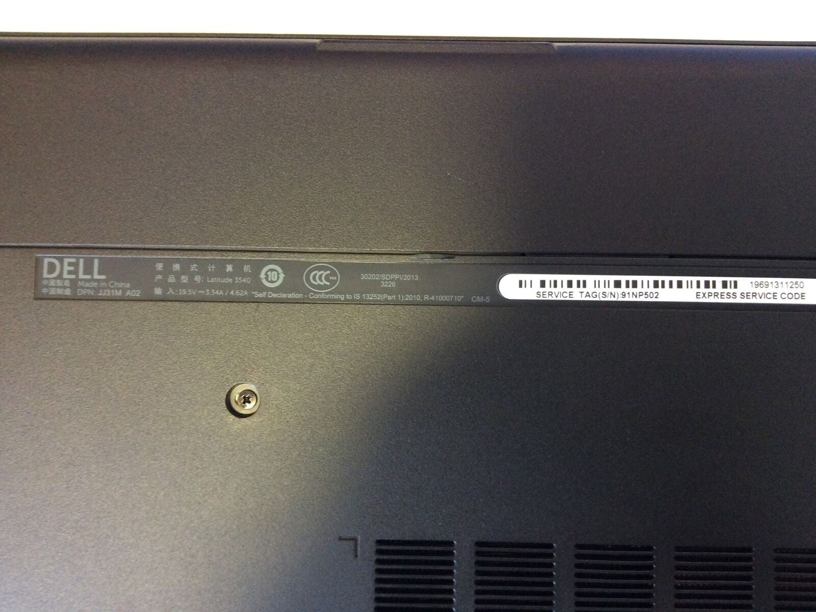 DELL Latitude 3540 15.5"Laptop Intel i3-4030u 1.9GHz 8GB RAM 1TB HDD Win10