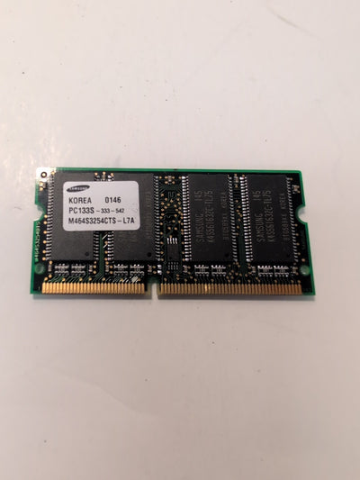 🔥 Samsung M464S3254CTS-L7A - 256MB 133MHZ 3.3v 144-PIN Sdram SO-DIMM Memory -