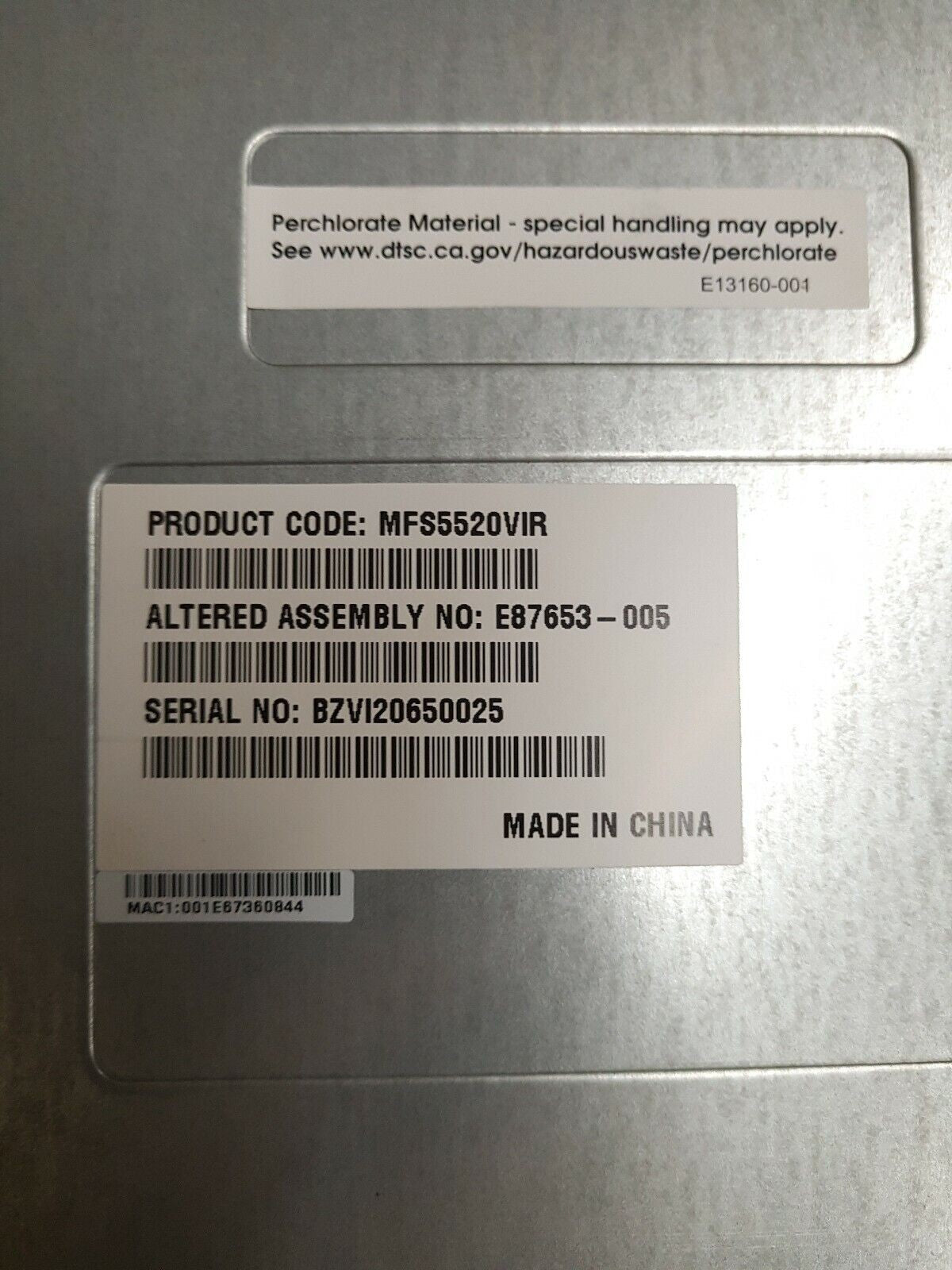 - Intel MFS5520VIR Server Barebone Compute Module W/XEON 5520 CPU (NO RAM) 