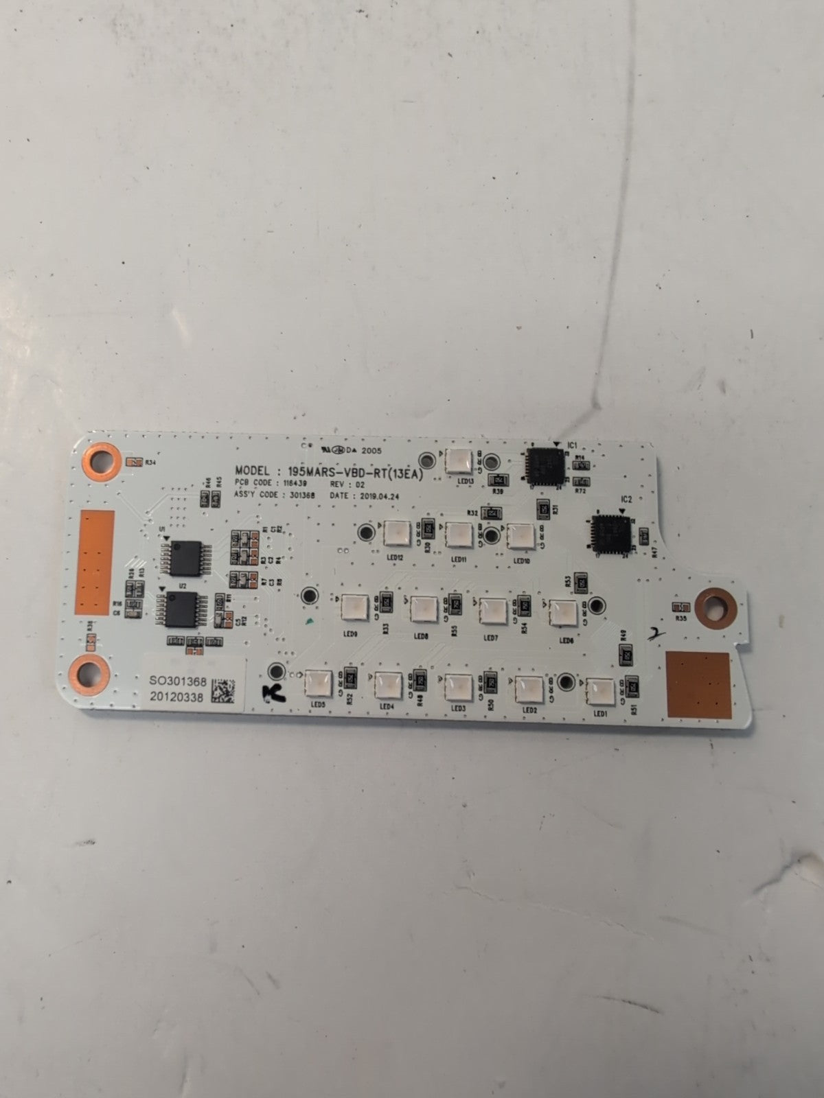 🔥  KORTEK 195MARS-VBD-RT(13EA) PCB CODE 116439 BOARD -