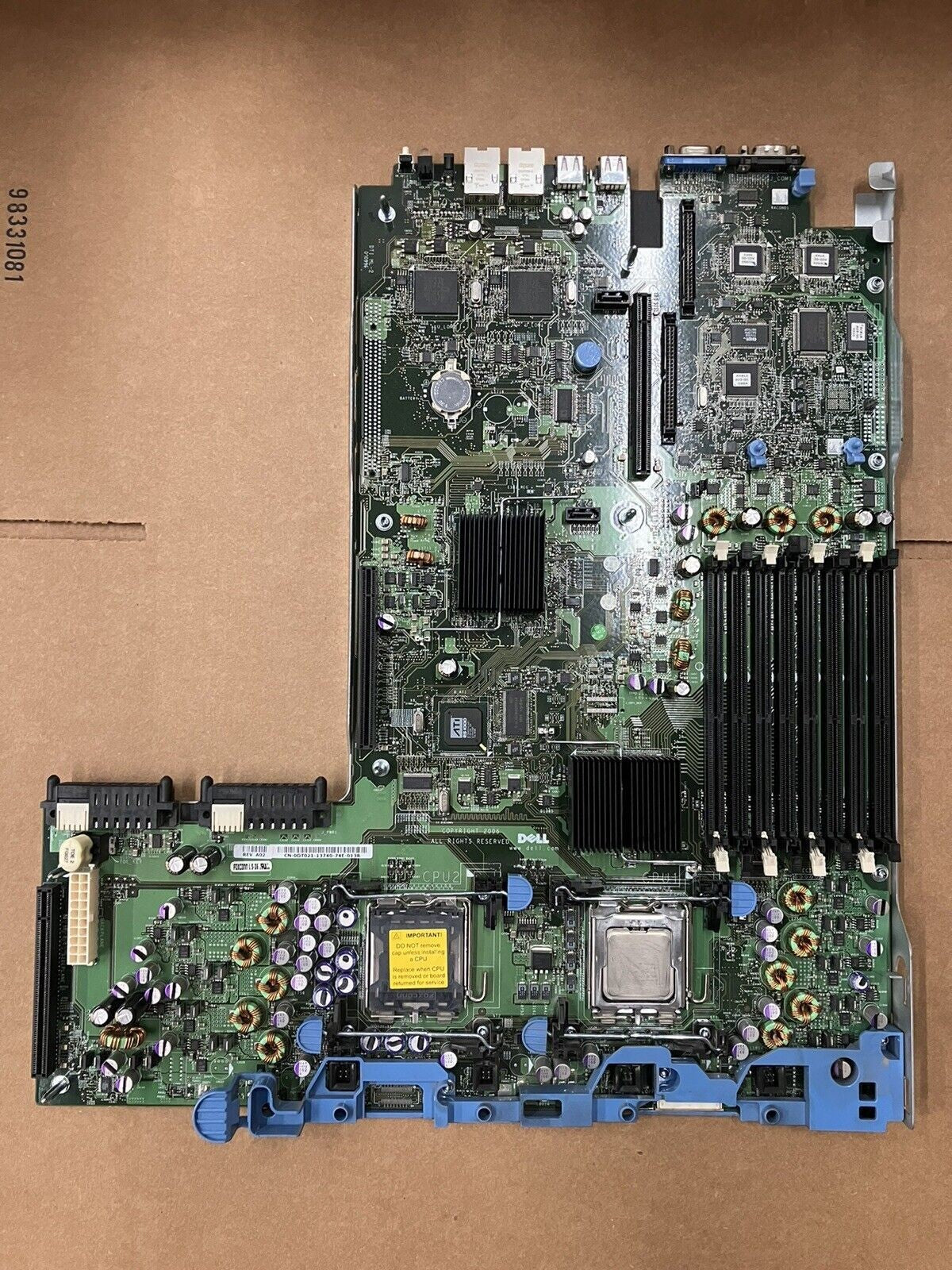 ~ DELL 0DT021 PowerEdge 2950 Motherboard W/ Intel Xeon 5130 2.0GHz SL6RX