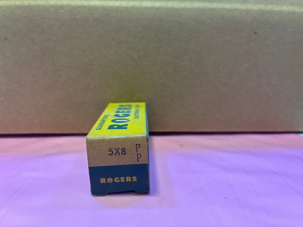 🔥 Rogers 5X8 Vacuum Tube in Original Box - Vintage NOS Electron Tube