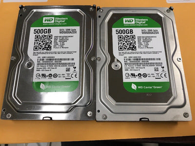 (1x) Western Digital Caviar Green 500GB 5.4K SATA 6Gbps 32MB 3.5 WD5000AZDX