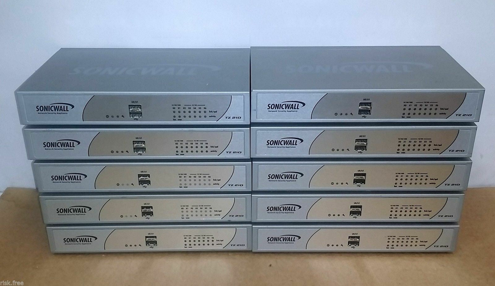 5x Dell SonicWALL TZ210 Network Security Appliance Firewall APL20-063  W/AC