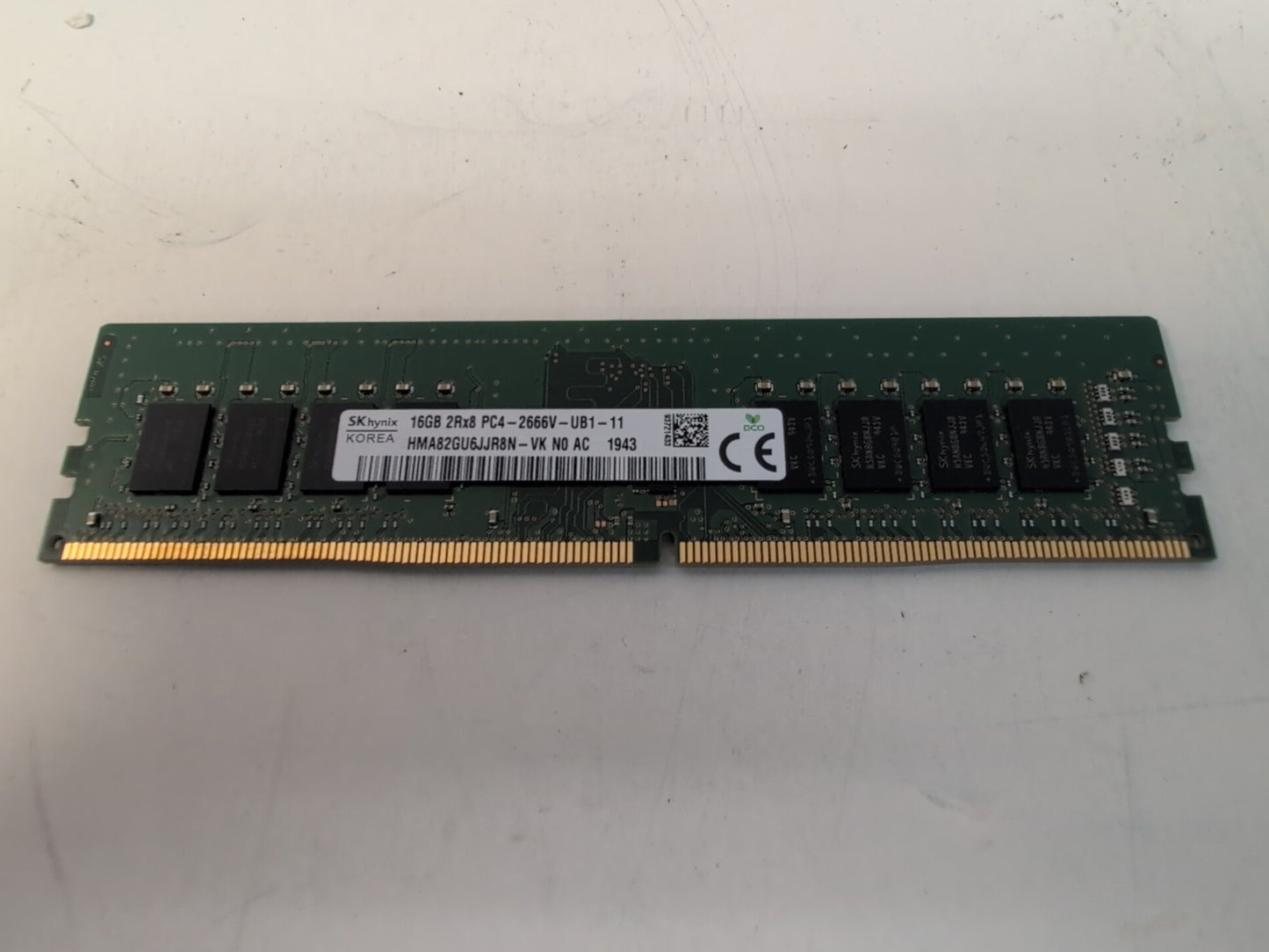 🔥 SK Hynix 16GB DDR4 2666  PC4-21300 Desktop RAM HMA82GU6JJR8N-VK Tested  -