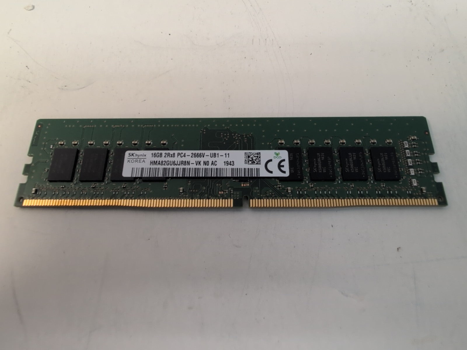 🔥 SK Hynix 16GB DDR4 2666  PC4-21300 Desktop RAM HMA82GU6JJR8N-VK Tested  -