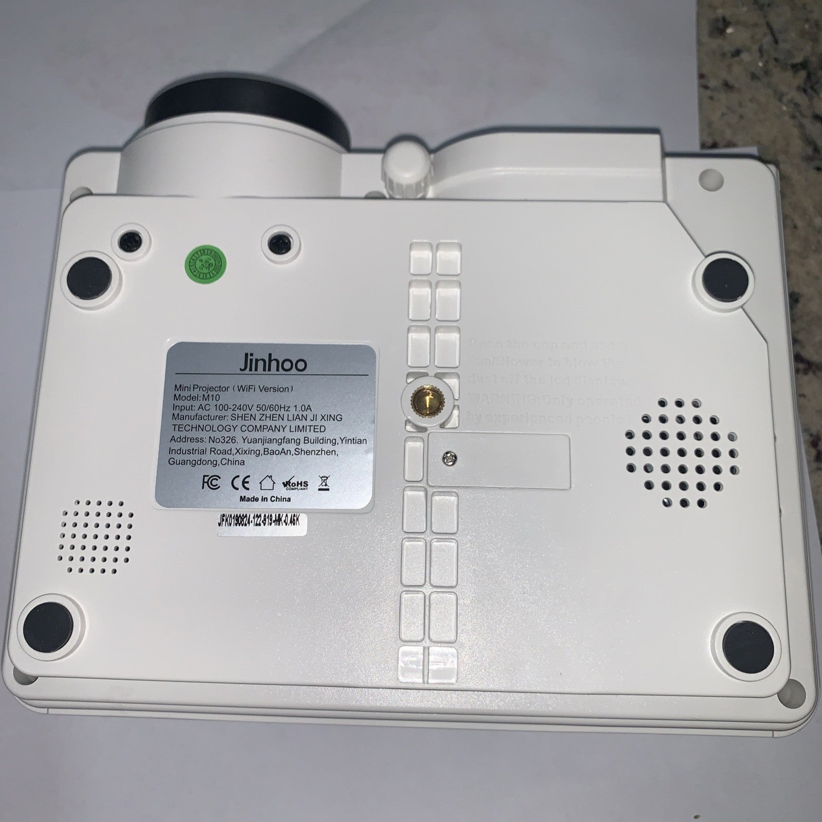 Jinhoo Mini Overhead Projector PJ0531 Model M10 Full HD 1080P  with Remote