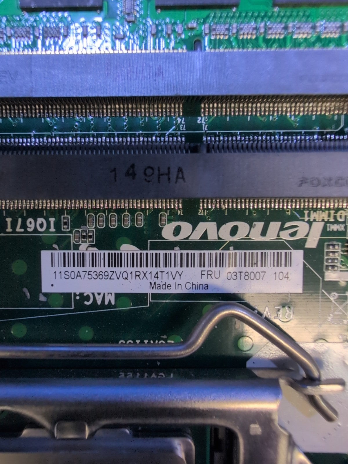 Lenovo ThinkCentre M91p (USFF)  Motherboard - 03T8007 With i5-2400 & 4GB Ram -