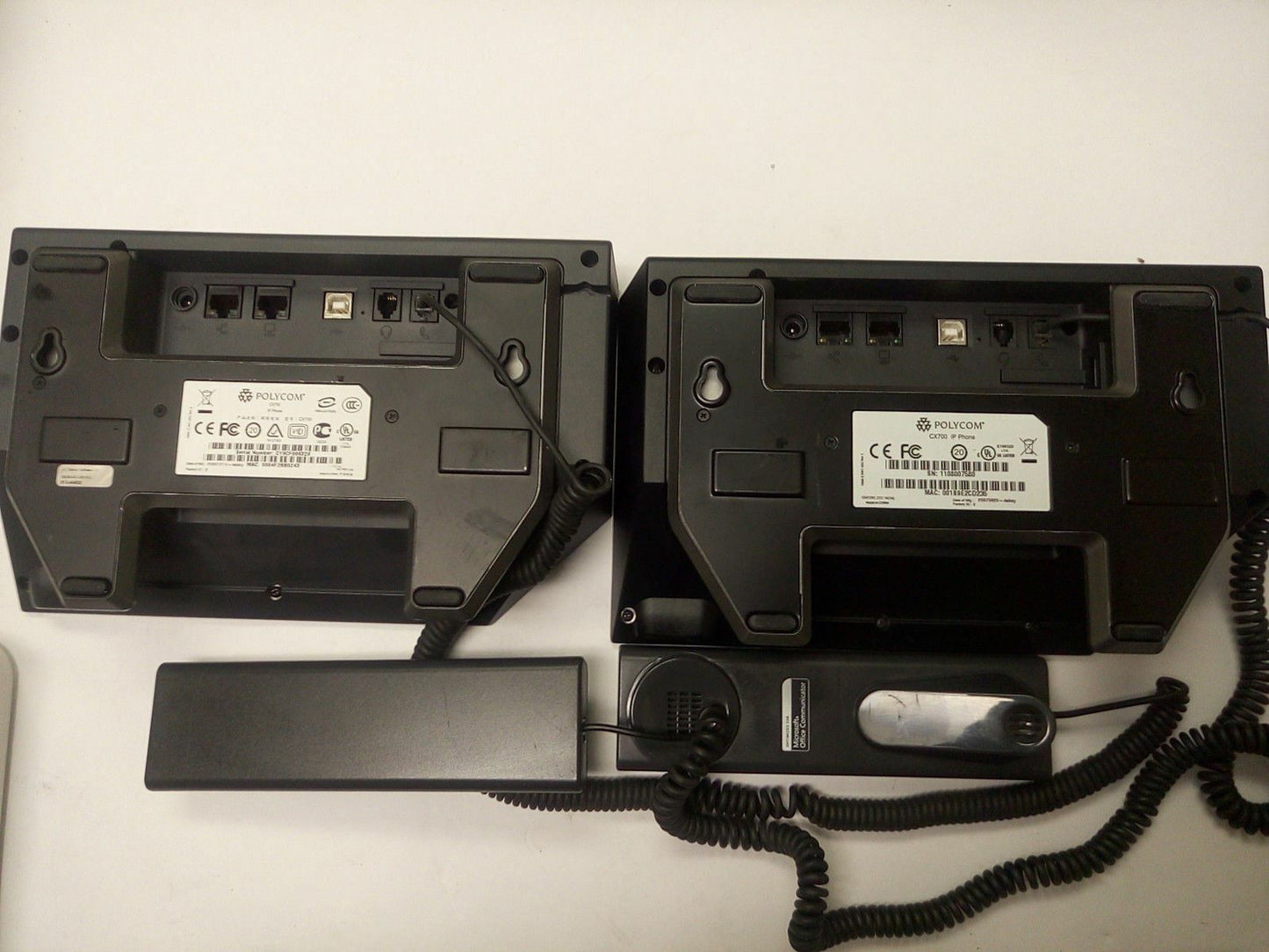 - LOT OF 2  Polycom CX700 IP VoIP Telephone  W/AC Power 