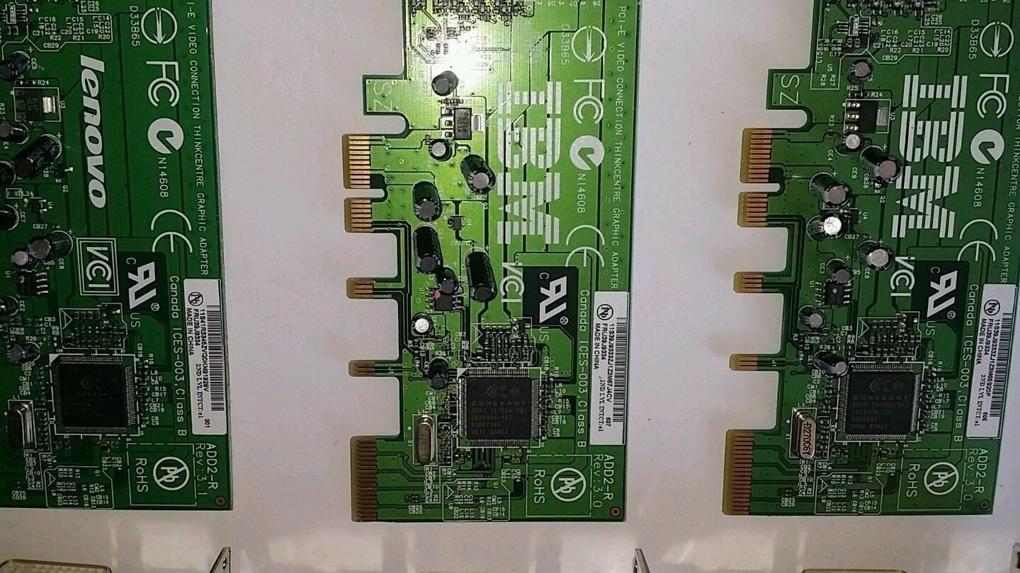 10 x LENOVO/IBM 39J9334 ADD2-R DVI-I PCI-E ThinkCentre Video  Graphic card