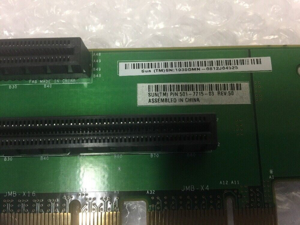 - 2x SUN 501-7715  2-SLOT PCI EXPRESS RISER BOARD FOR T5220 