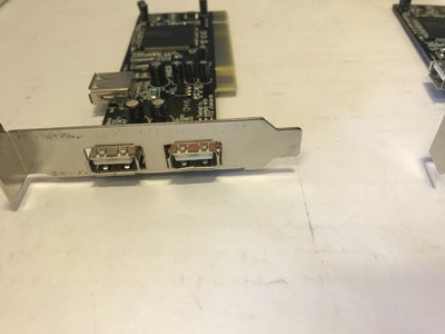 Lot of 3 Noschip 2 Port Host Controller PC Board NM9735 rev C (2x USB card free)