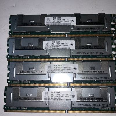 Lot of 8 Netlist 4GB PC2-5300F DDR2 ram memory (for servers & Apple)