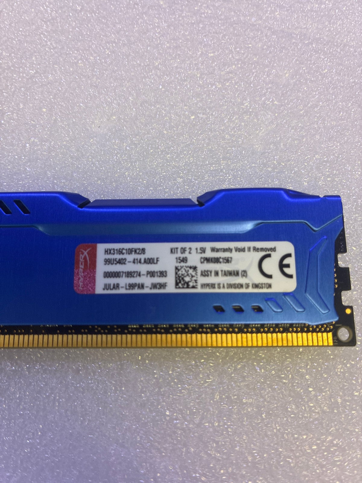 🔥 Kingston HyperX Fury Blue DDR3 1600MHz   4GB    HX316C10FK2/8