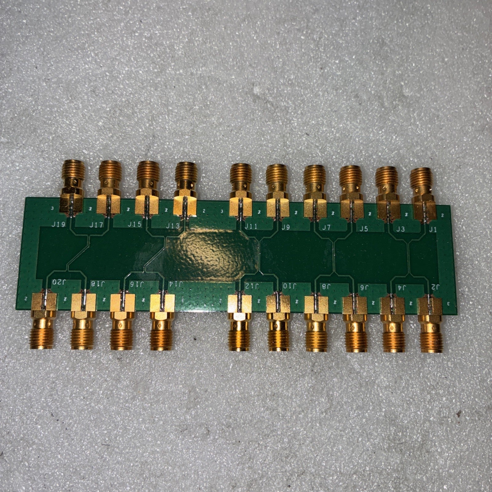 🔥 RF Microwave SMA Bead Probe Test Fixture  Board 20-Port PCB FABO REV1