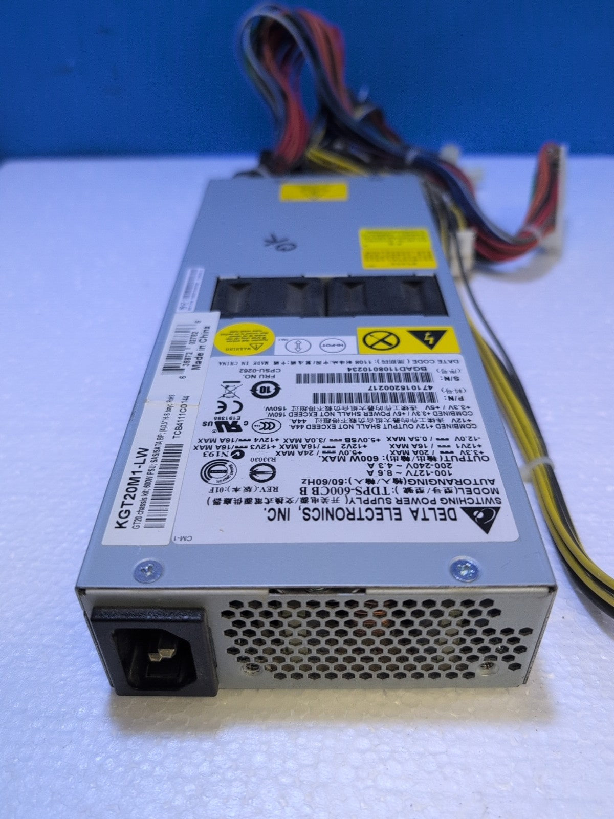DELTA 600W Server Power Supply KGT20M1-LW TDPS-600CB  for Lenovo TESTED -