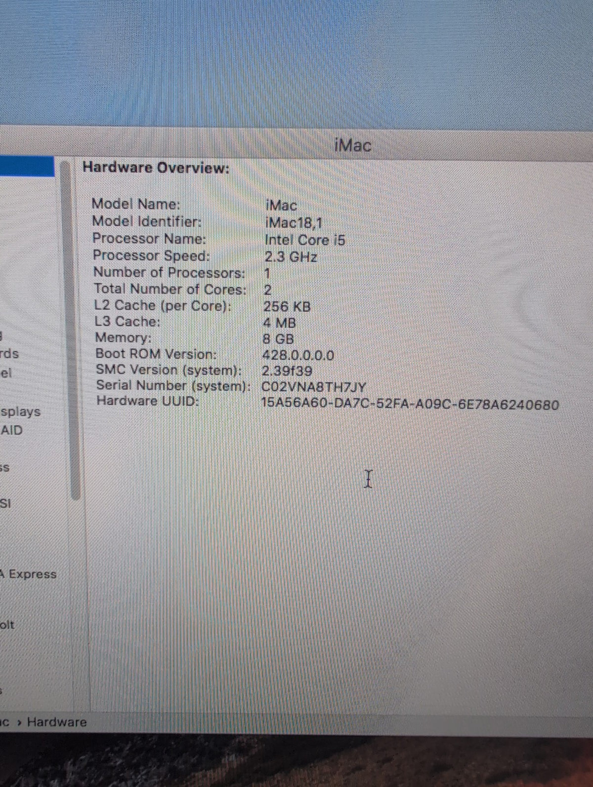 🎸 Apple iMac 21.5-inch 2017 Intel Core i5-2.3GHz 8GB DDR4 RAM 1TB HDD 10.13