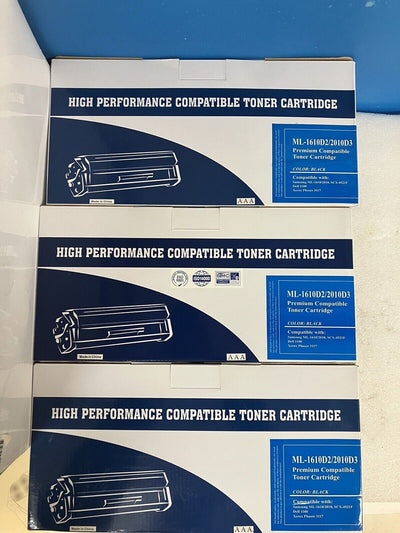 ~ 3x Compatible Toner Cartridge For ML1610 ML2010 SCX-4512F Dell-1100 Xerox-3117