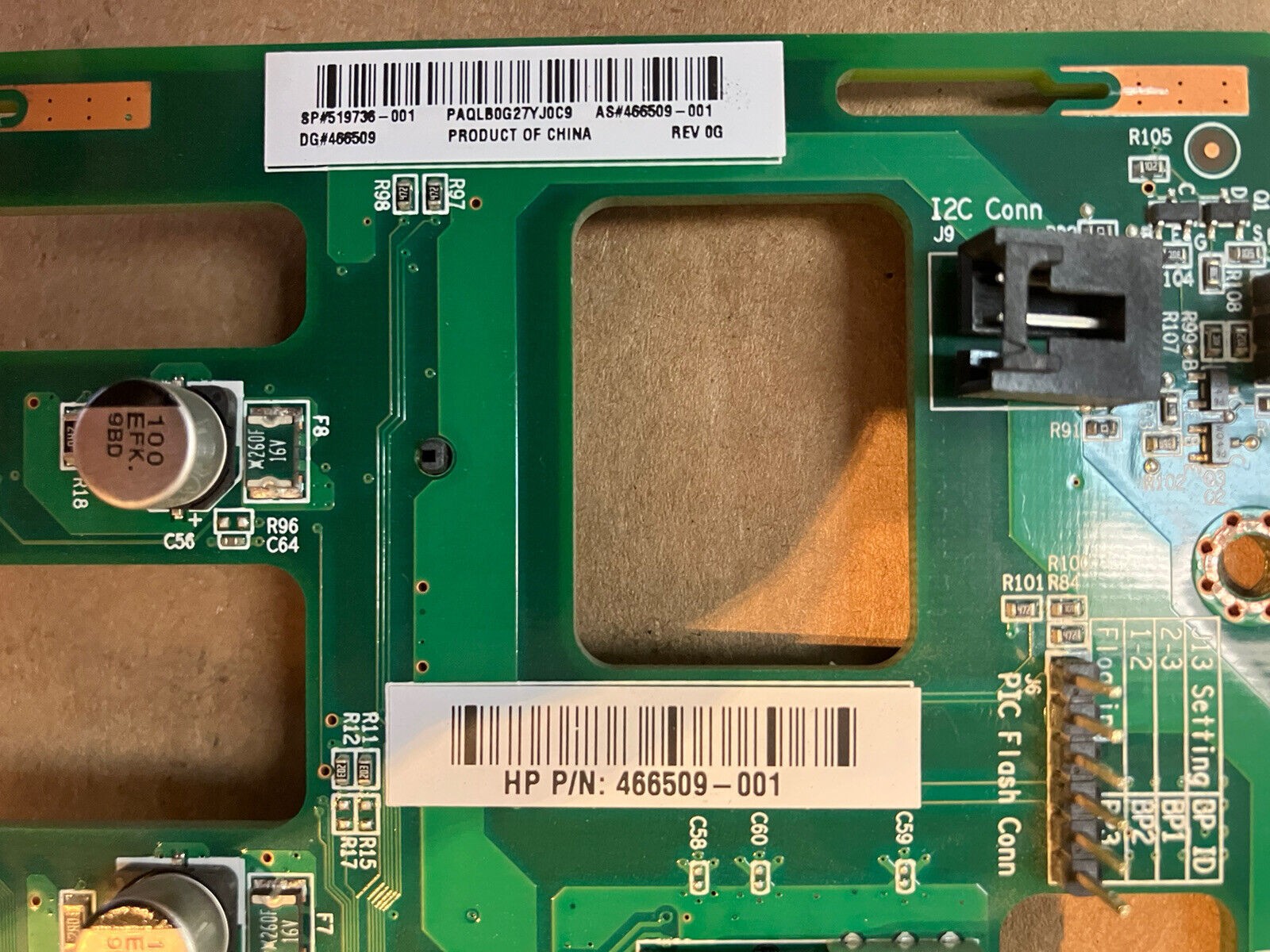 ~ HP 466509-001 SAS Backplane for ProLiant ML150 G6 / ML330 G6