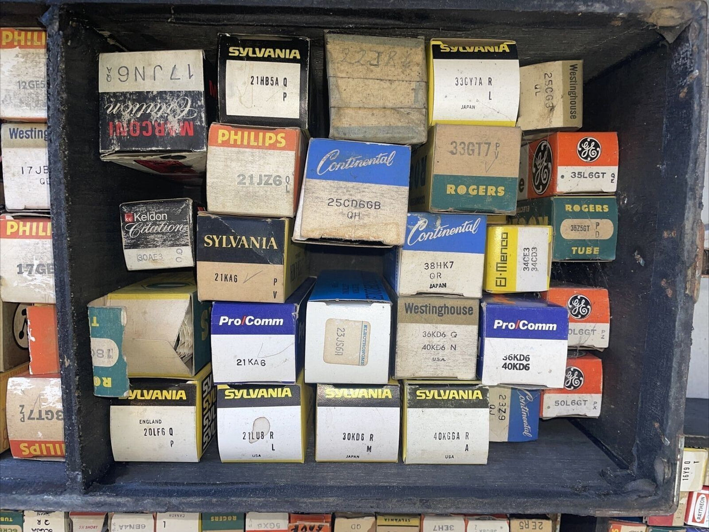 Large lot of  VINTAGE Electric tube old stock