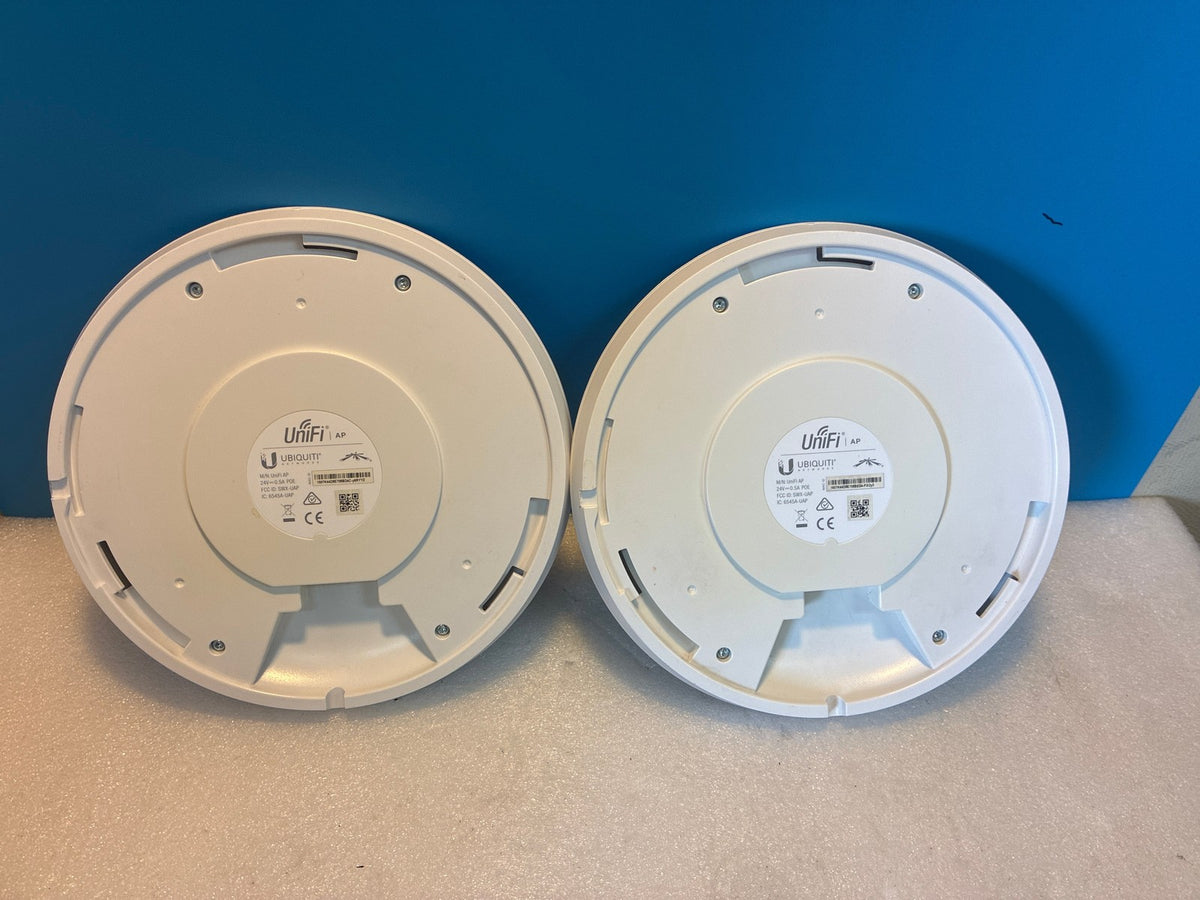 🔥 Ubiquiti UniFi AP Wireless Access Point White Dome PoE Lot of 2 UAP SWX-UAP