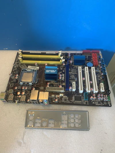 🔥 Asus P5Q Pro green LGA 775 ATX MOTHERBOARD w/ Q6600 CPU + I/O Shield