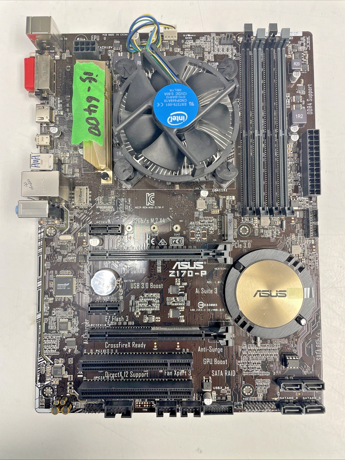 🔥 ASUS Z170-P Motherboard LGA1151 w  CPU i5-6400 and  shiled  +