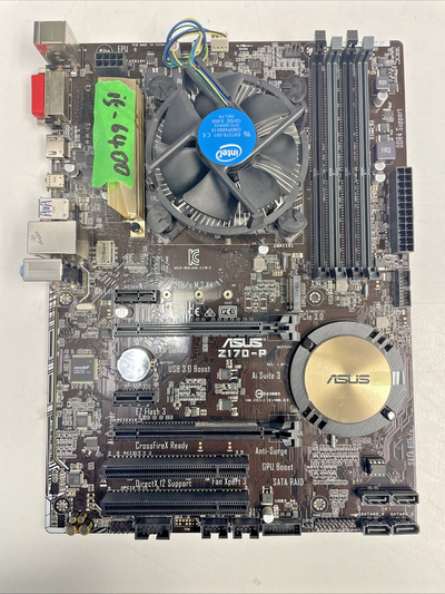 🔥 ASUS Z170-P Motherboard LGA1151 w  CPU i5-6400 and  shiled  +