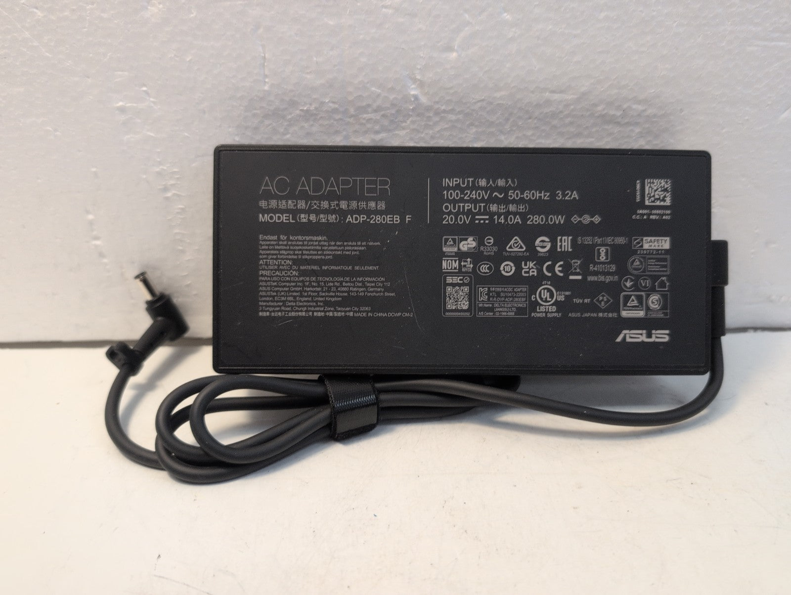 🔥 Genuine ASUS 20V 14A 280W AC Adapter ADP-280EB F Laptop Charger 6.0*3.7mm -