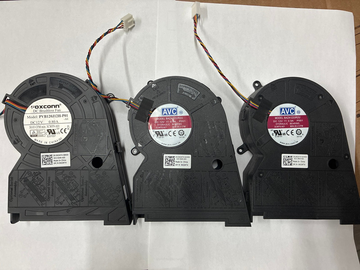 🔥 Dell OptiPlex 0KGWT4 Blower Fan Assembly DP/N CN-0KGWT4 Lot of 3