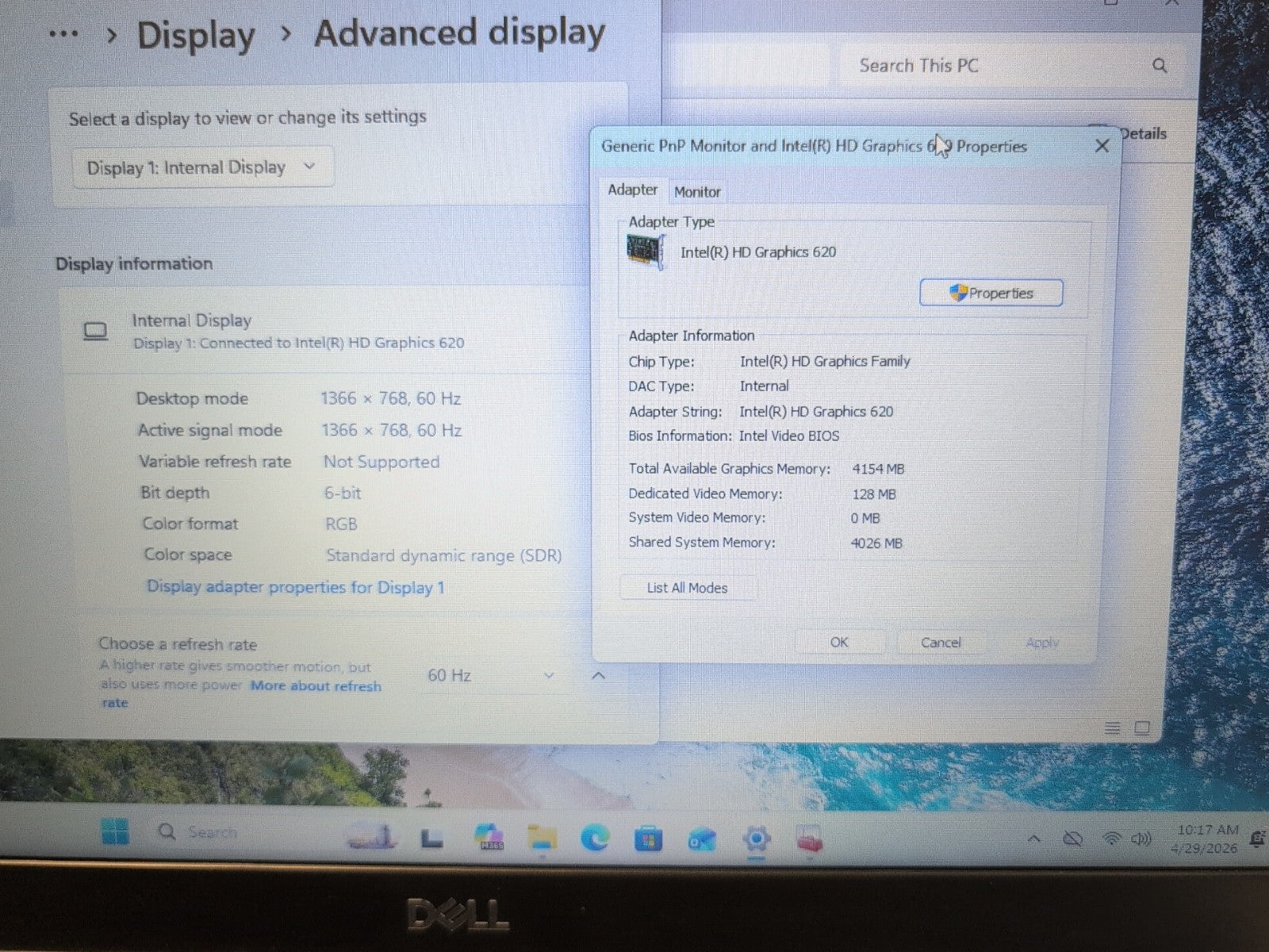 Dell Latitude 5590 15.6" Laptop i5-7300U/8GB/500GB SSD/Win11 (NO BATTERY, READ)-