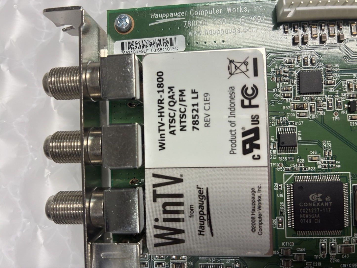 🔥 Hauppauge WinTV-HVR-1800 Video Capture and TV Tuner Digital PCIe Tuner Card