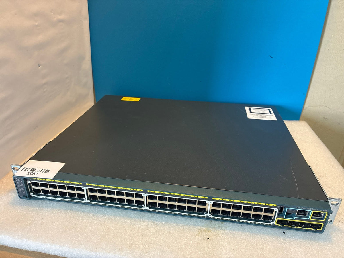 🔥 Cisco Catalyst WS-C2960S-48FPS-L 48-Port PoE+ Gigabit Managed Switch 4xSFP