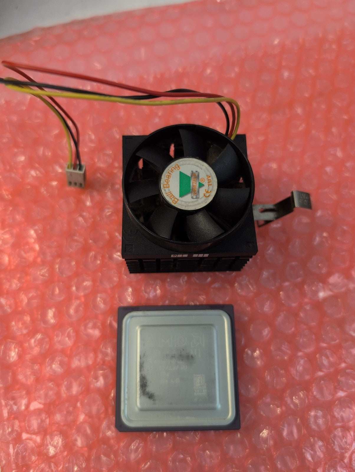 🔥 AMD K6-III 450AHX 2.4V Core 3.3V 450MHz Super Socket 7 CPU with Fan Tested -