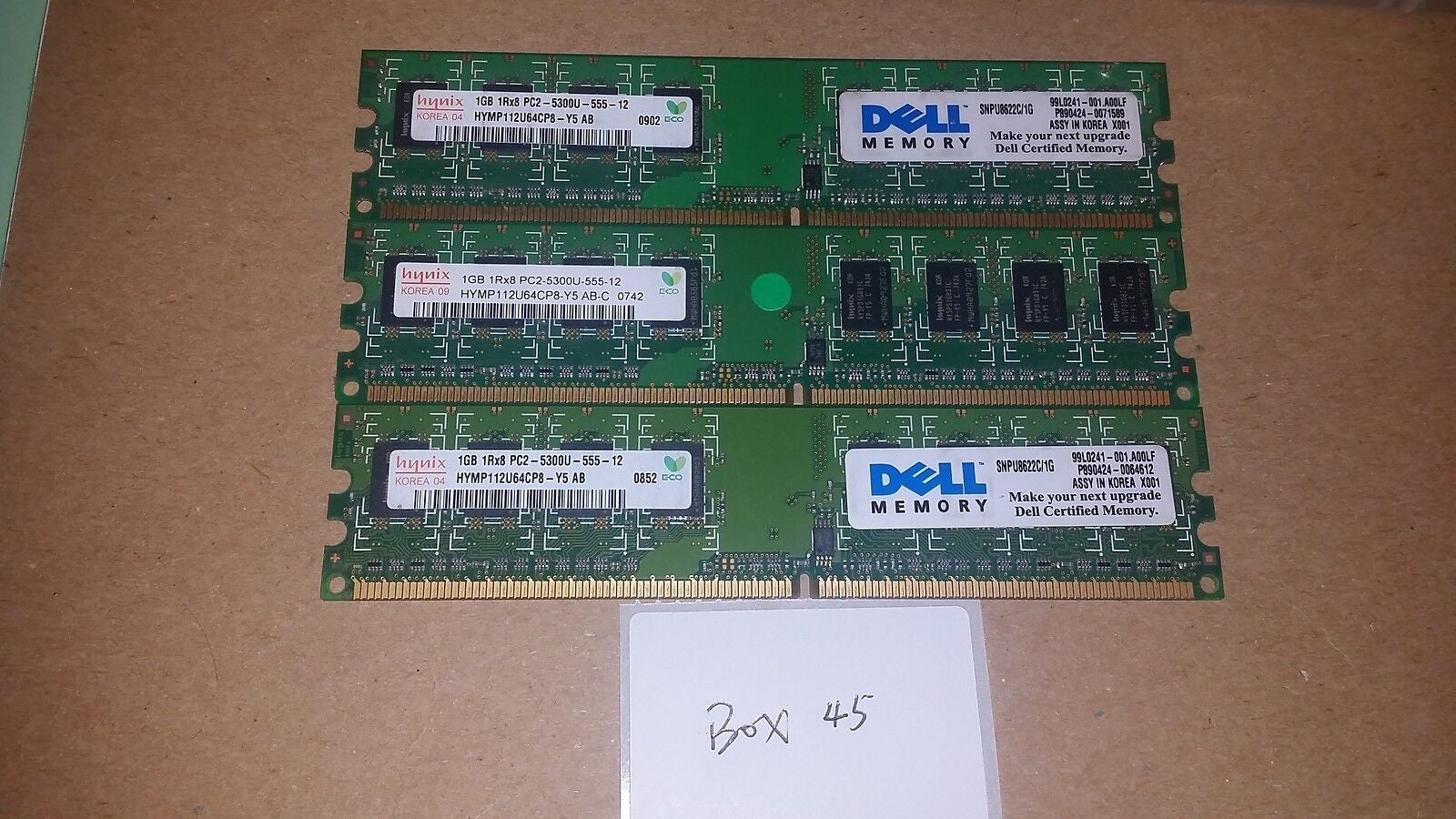 3 x Hynix 1GB PC2-5300P HYMP112U64CP8-Y5 AB-C Memory @@@ 