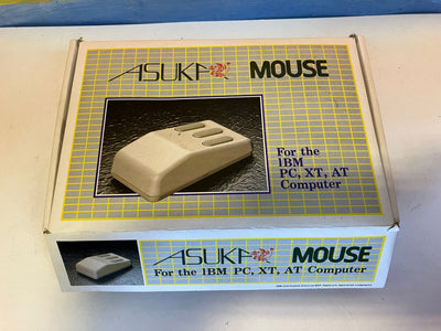 ~ (Nice) Vintage ASUKA 3-Button Mouse 25 Pin Connector For IBM PC XT AT Computer