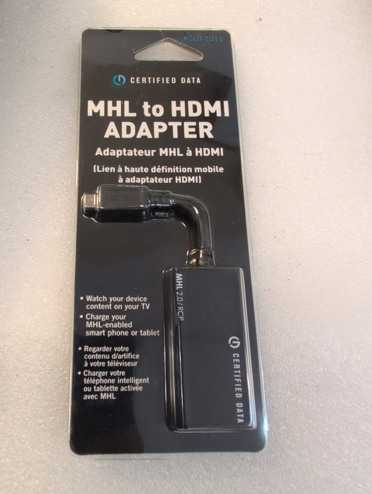 🎸 New Certified Data MHL 2.0 Micro USB to HDMI Adapter GUT-1011 for TV Sealed
