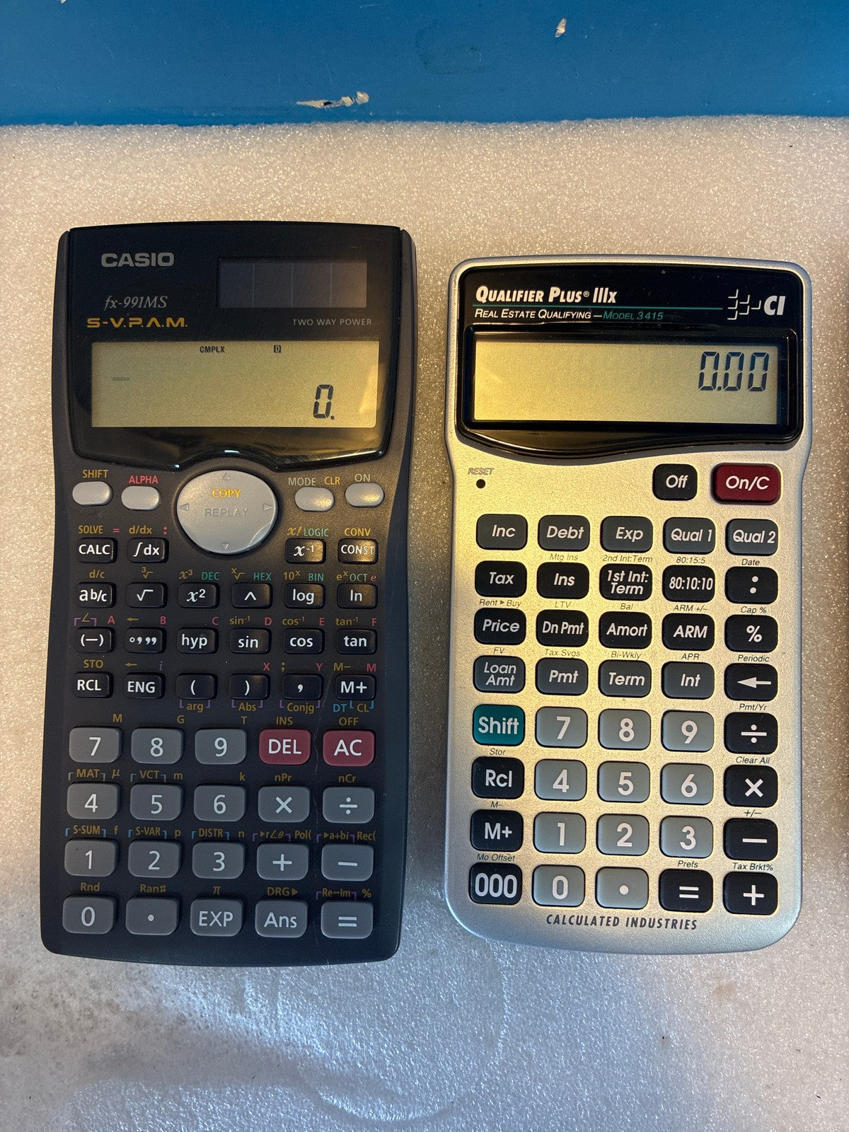 🔥 Calculated Industries Qualifier Plus IIIx 3415 & Casio fx-991MS Calculator Lo