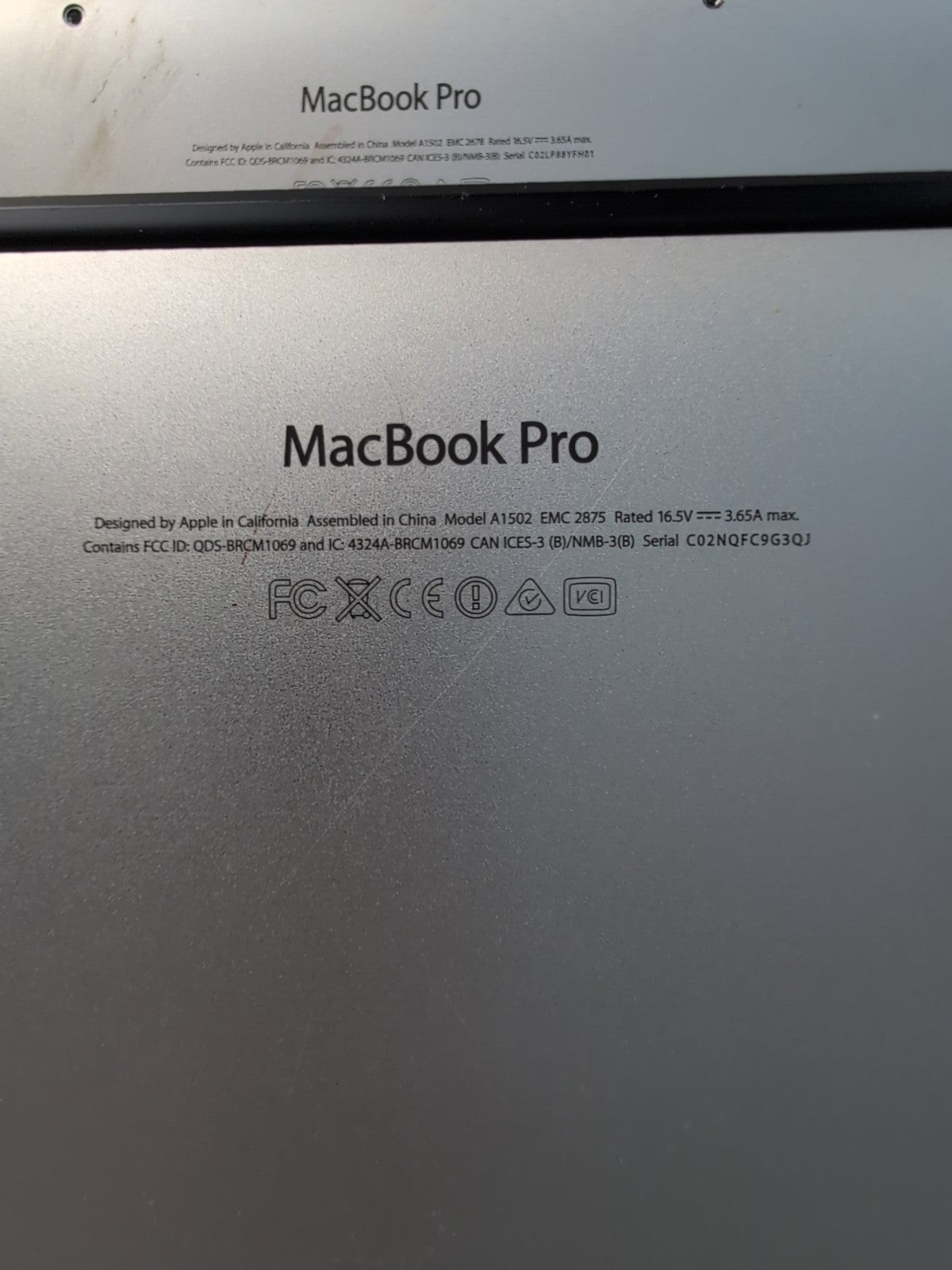 🔥 2x Apple A1502 MacBook Pro 13" Retina Laptop Notebook (for Parts) -